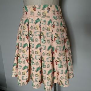 Park Candy Candy Floss selfie parrot skater skirt size S NWT